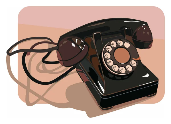 Vieux téléphone2 — Image vectorielle