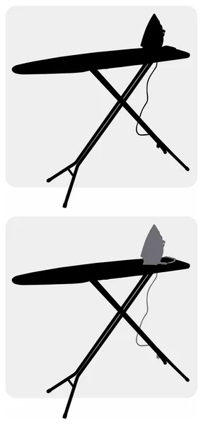 stock vector Ironing