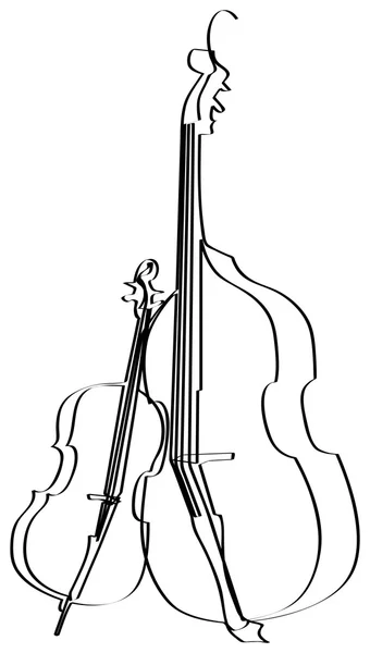 Violonchelo violonchelo — Archivo Imágenes Vectoriales