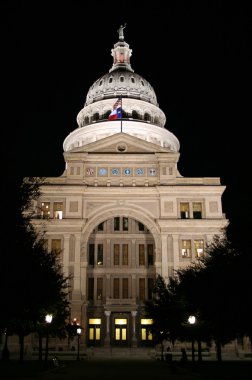 State Capitol Building at Night clipart