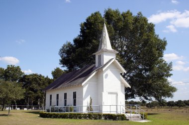 Teksas'ın kırsal küçük kilise