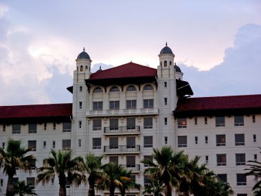 Old Hotel in Galveston, Texas clipart