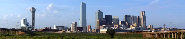 Panoramisch dallas texas skyline — Stockfoto