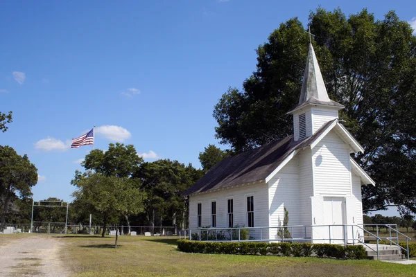 Lille landlige kirke i Texas - Stock-foto