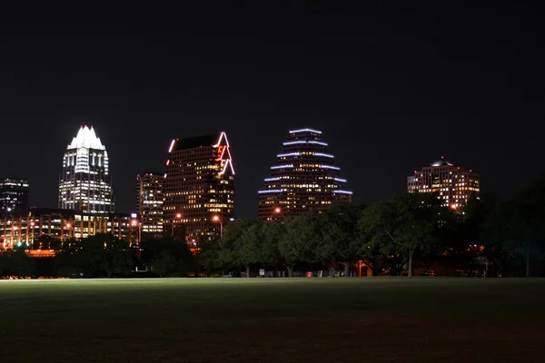 Downtown Austin, Texas di notte — Foto Stock
