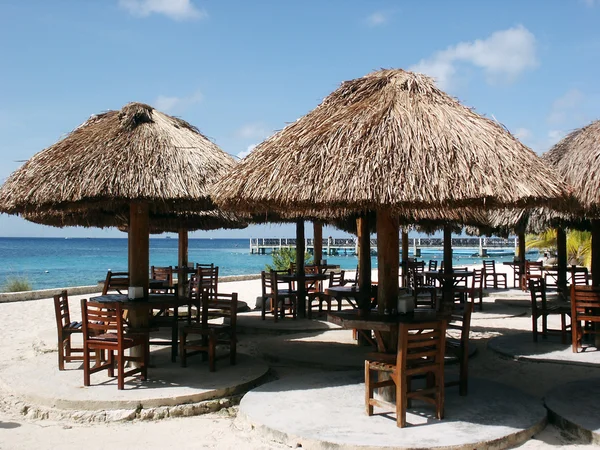 stock image Tables on the Beach