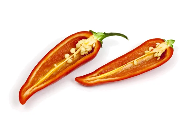 Červená horká chilli paprika Royalty Free Stock Obrázky