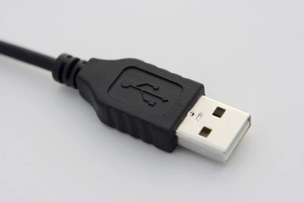 USB-kabel stekker Rechtenvrije Stockfoto's