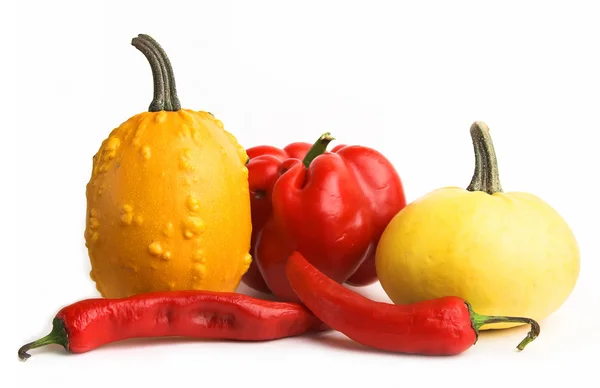 Червоні та жовті овочі — стокове фото