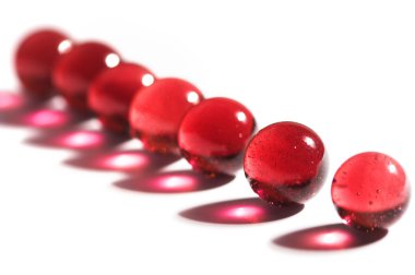 Red marbles clipart