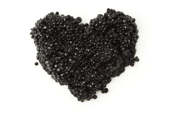 stock image Heart of black caviar