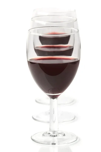 Drei Gläser Wein — Stockfoto