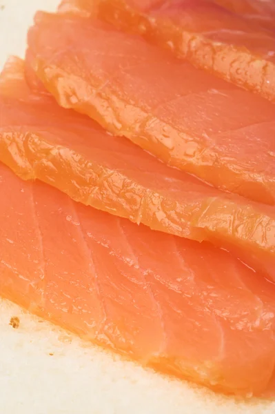 Salmon slices — Stock Image Salmon slices Stock Image