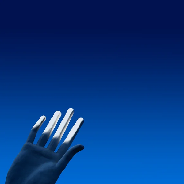 stock image Hand in the sky