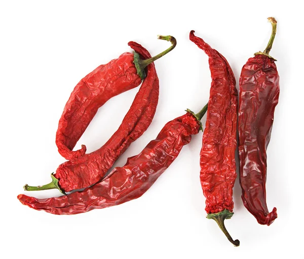 Dried red hot chili peppers — Stock Photo, Image