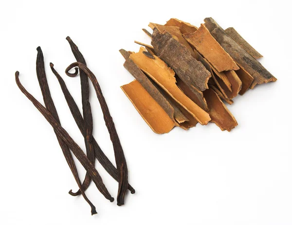 Vanilla and cinnamon — Stock Photo, Image