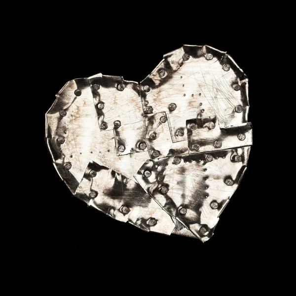 Metalowe serca — Zdjęcie stockowe