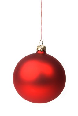 Red Christmas bauble clipart