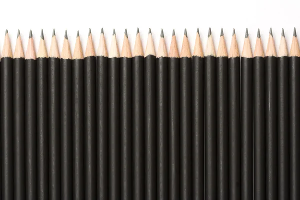 Bleistifte in einer Reihe — Stockfoto