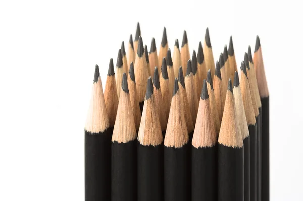 stock image Graphite pencils in block