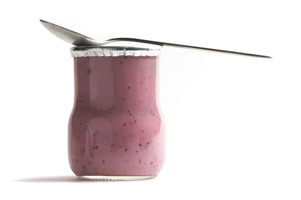 Yoghurt jar — Stock Photo, Image