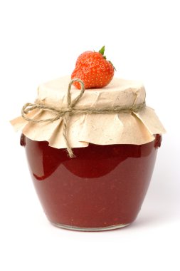 Homemade strawberry jam clipart