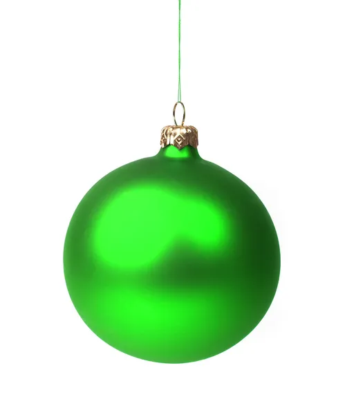 Groene Kerstbal — Stockfoto
