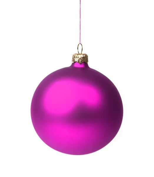 Пурпурная рождественская безделушка — стоковое фото