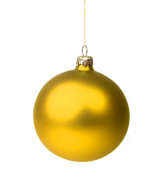 Pallina di Natale gialla — Foto Stock