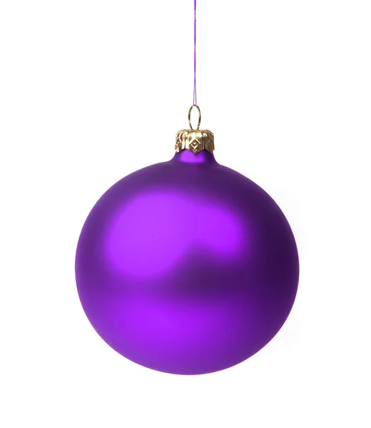 紫圣诞摆设 — 图库照片
