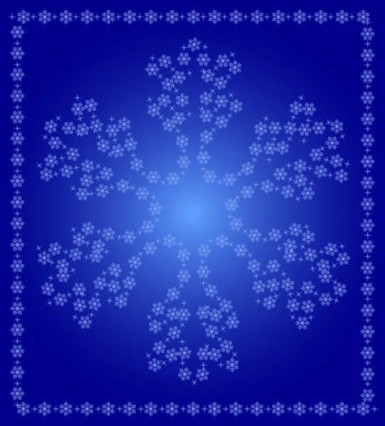 Snowflake of snowflakes — Stock Vector