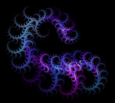 Fractal swirls clipart