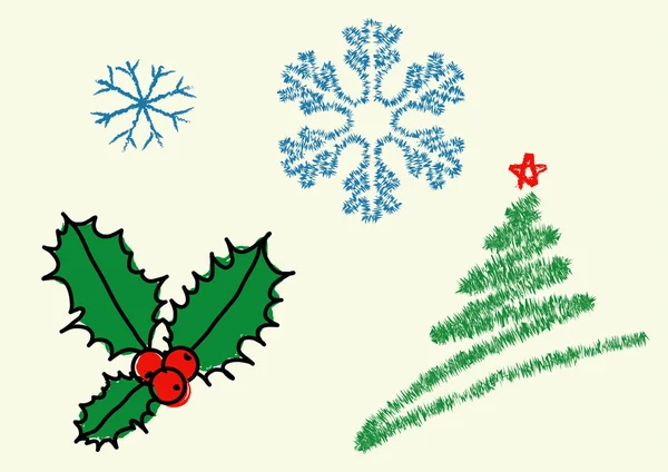 stock vector Elements of Christmas design