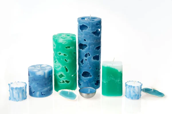 Ručně vyráběné svíčky — Stock fotografie