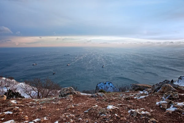 Zima morze — Zdjęcie stockowe