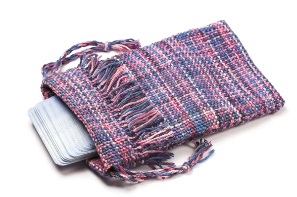 Saco de tarô tecido à mão — Fotografia de Stock