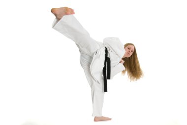 Martial Arts Woman clipart