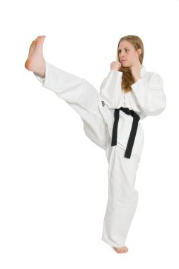 Martial Arts Woman clipart