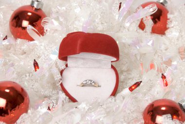 Christmas Engagement Ring clipart