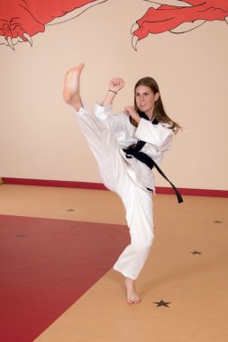 Martial Arts Woman clipart