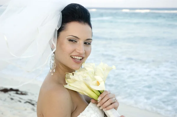 Caribisch strand bruiloft — Stockfoto