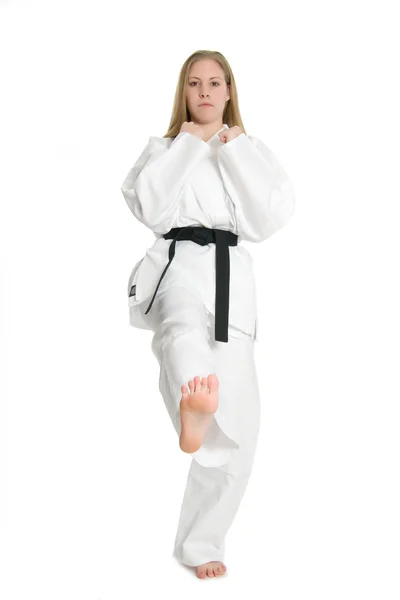 Martial Arts Woman — Stockfoto