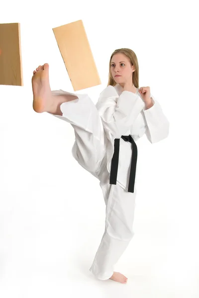 Martial Arts Woman — Stockfoto