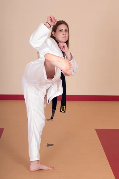 Martial Arts Woman — 图库照片
