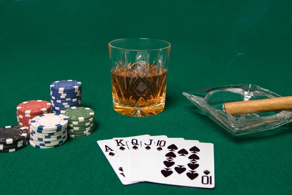 Noite de Poker — Fotografia de Stock
