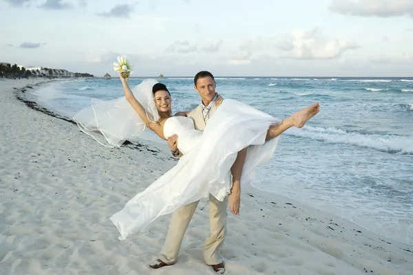Карибская пляжная свадьба Лицензионные Стоковые Фото