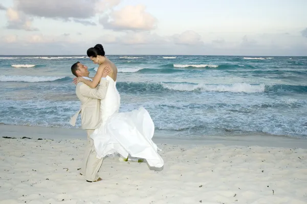Caraibi spiaggia matrimonio Foto Stock