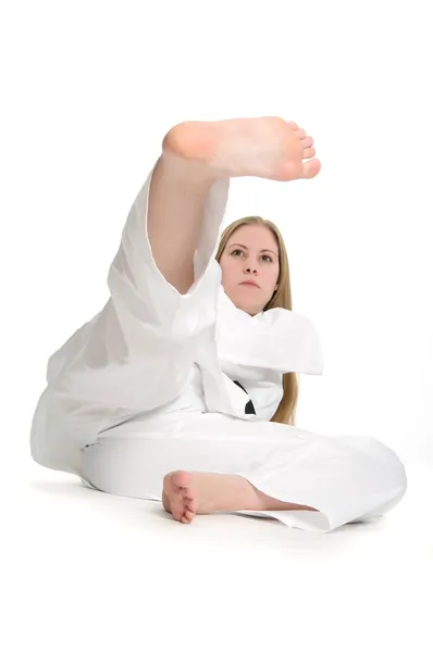 Martial Arts Woman 免版税图库照片