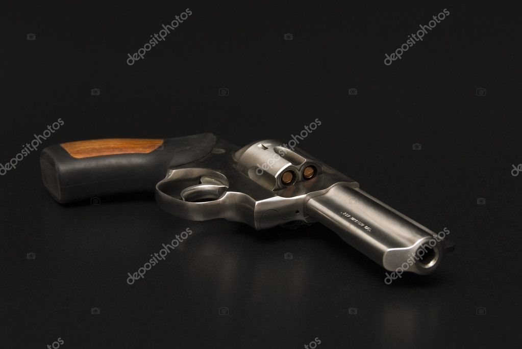 AIDS Wieg leider Stainless Steel .375 Magnum revolver. Stock Photo by ©Macsuga 1312658