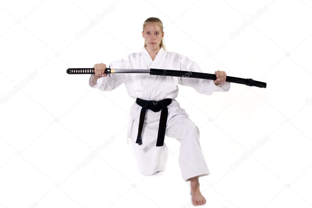 Female Third Degree Black Belt with Kata